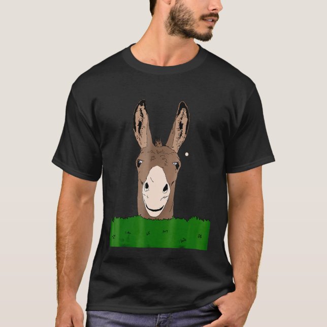 T-shirt Amusant Donkey Face idée pour les gens humoristiqu (Devant)