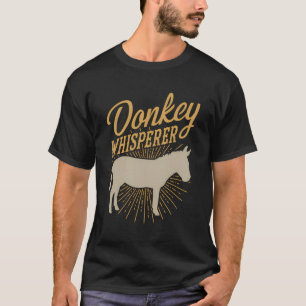 T-shirt Amusant Donkey Whisperer Spirit Design animal