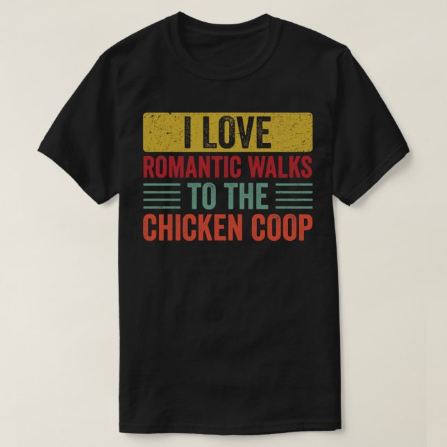 T-shirt Amusant du Jardin de poulet (Design devant)