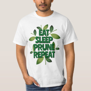 T-shirt amusant Eat Sleep Prune Repeat pour l'home
