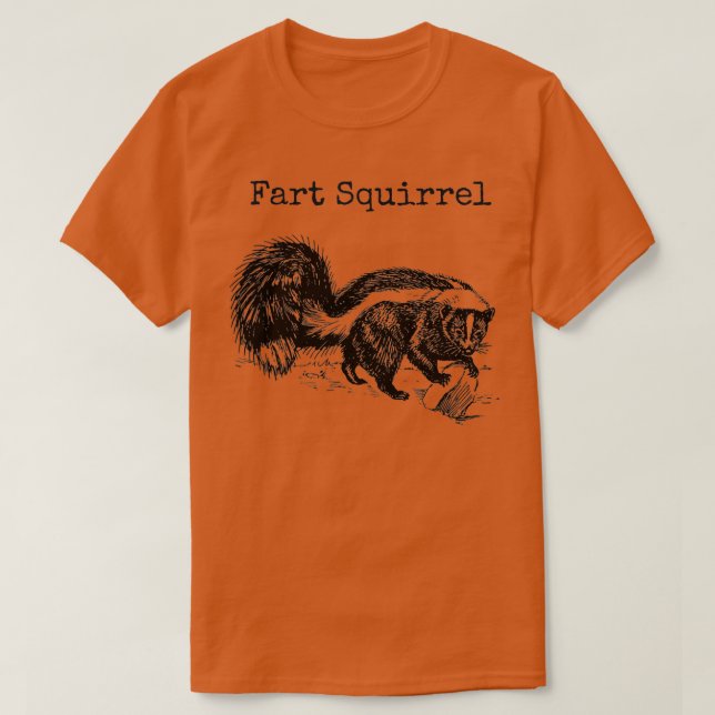 T-shirt Amusant Écureuil du panier Skunk Mauvais nom anima (Design devant)