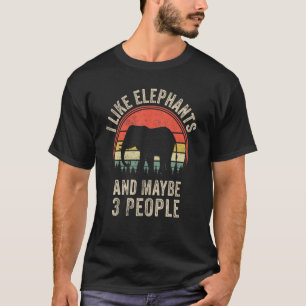 T-shirt Amusant Eléphant Design Art Graphisme Eléphants Zo