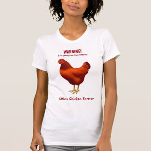 T-shirt Amusant éleveur de poulet urbain Red Hen