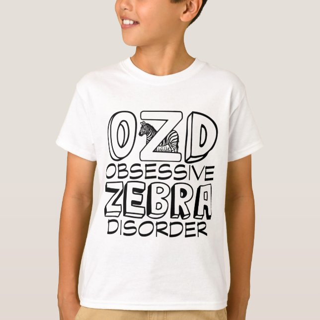 T-shirt Amusant enfant Zebra (Devant)