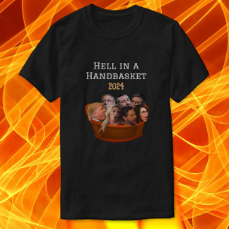 T-shirt Amusant enfer républicain MAGA dans un panier 2024