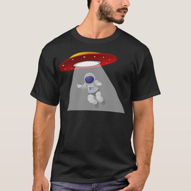 T-shirt Amusant enlèvement d'astronaute de l'Ufo (Devant)