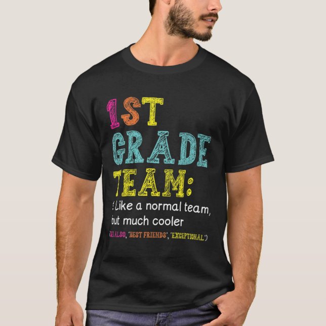 T-shirt Amusant Équipe 1ère Classe Comme Normal Mais Glaci (Devant)