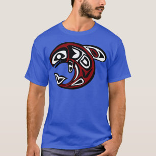 T-shirt Amusant et Cool Totem baleine Tribale Design d'art