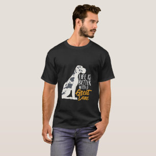 T-shirt Amusant et mignon grand Amoureux des chiens Danois