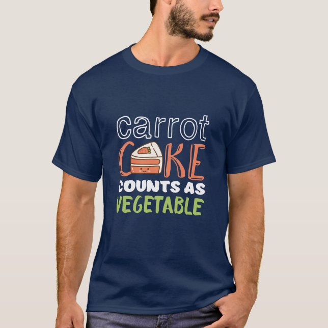 T-shirt Amusant et mignon passeur de gâteaux carottes (Devant)