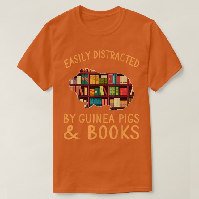 T-shirt Amusant Facilement Distrait Par Les Cochons De Gui (Design devant)