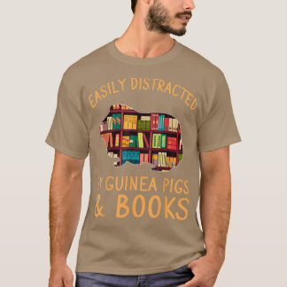 T-shirt Amusant Facilement Distrait Par Les Cochons De Gui