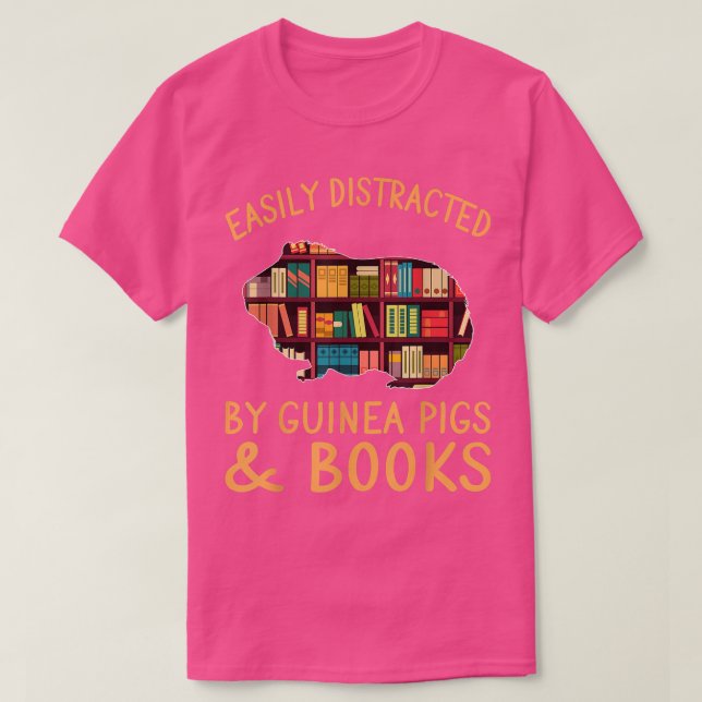 T-shirt Amusant Facilement Distrait Par Les Cochons De Gui (Design devant)