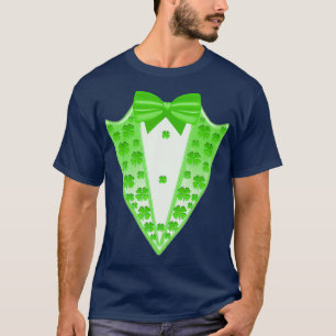 T-shirt Amusant Fau Fake Costume avec Bow Cravate Jour de