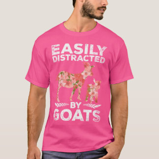T-shirt Amusant Fermier ferme chèvre d'élevage lover flora