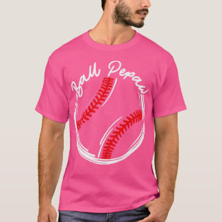 T-shirt Amusant Fête des pères Familiale Baseball Pepaw Ba