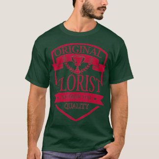 T-shirt Amusant Floriste Original Shop Fleurs Fierté Plant