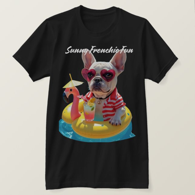 T-shirt Amusant Frenchie Ensoleillé (Design devant)