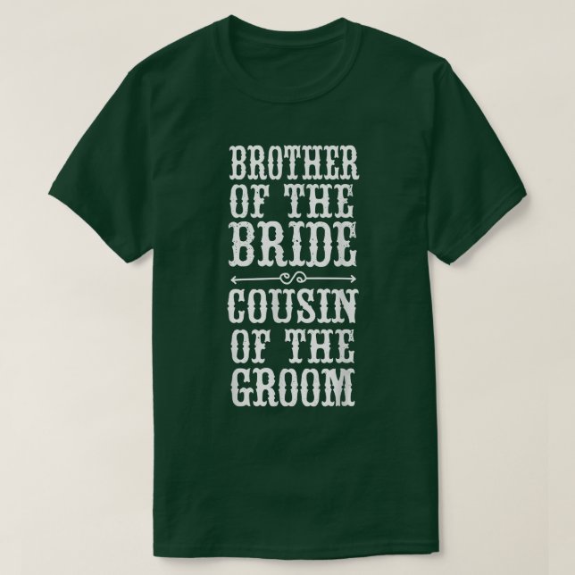 T-shirt Amusant Frère De La Mariée Cousin De La Salle Hal (Design devant)