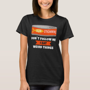 T-shirt Amusant Gammelfish Surströmming Poisson Tin Dit
