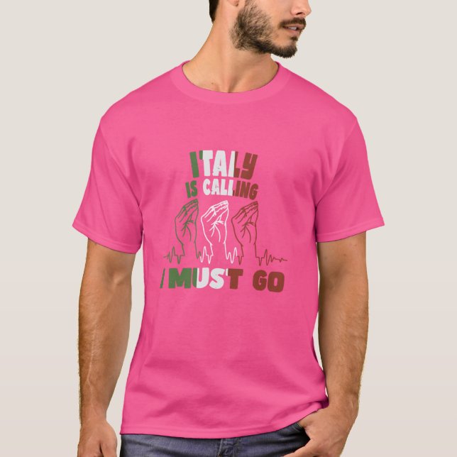 T-shirt Amusant geste main italien capisci - Italie (Devant)