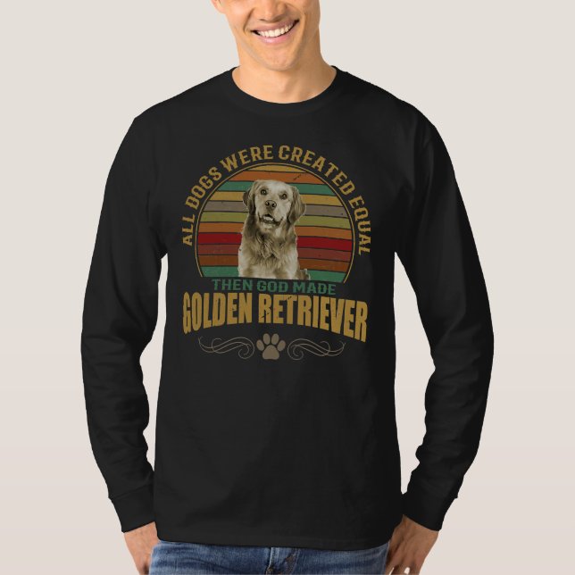 T-shirt Amusant Golden Retriever (Devant)