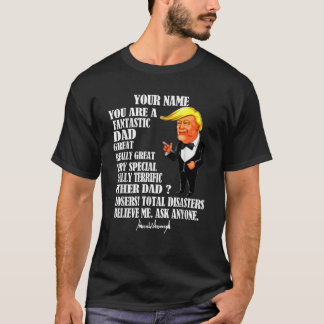 T-shirt Amusant Grand Papa Donald Trump Père Fête Cadeau T