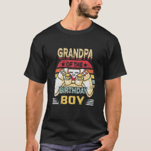 T-shirt Amusant Grand-Père Du Garçon D'Anniversaire Qui Co