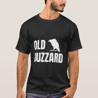 T-shirt Amusant Grand-Père Vieux Buzzard Oiseau Vieux Homm