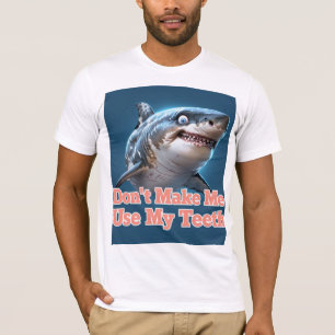 T-shirt Amusant grand requin blanc design