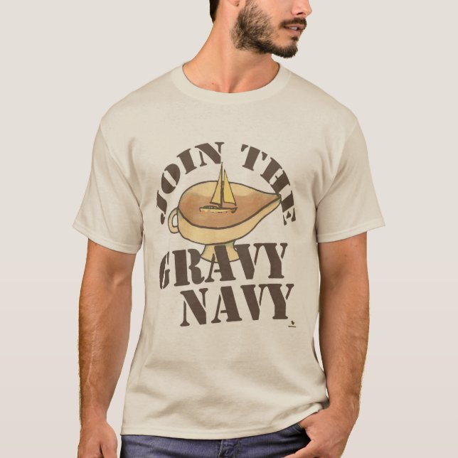 T-shirt Amusant Gravy Marine Food Fun Design (Devant)