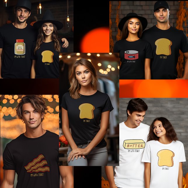 T-shirt Amusant groupe couple de jumelage halloween Bacon (Créateur téléchargé)