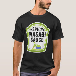 T-shirt Amusant Groupe Halloween Costume Wasabi Sauce Cond