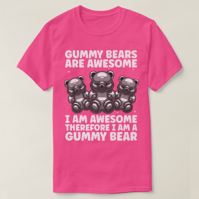 T-shirt Amusant Gummy Oear Art Pour Enfants Fille Femmes C (Design devant)
