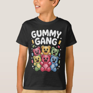 T-shirt Amusant Gummy Ours Design Pour Hommes Femmes Enfan