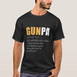 T-shirt Amusant Gunpa Gun Grand-père nouveauté
