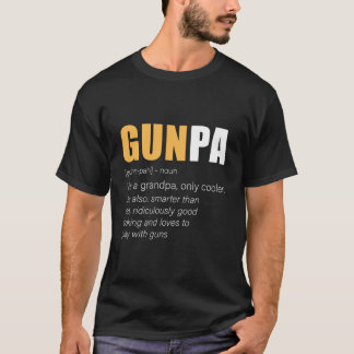 T-shirt Amusant Gunpa Gun Grand-père nouveauté