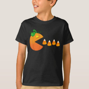 T-shirt Amusant Halloween Citrouille Manger Candy Corn Gam
