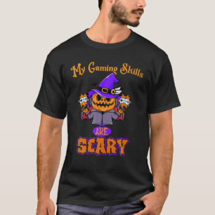T-shirt Amusant Halloween contrôleur vidéo jeu de jeu comp