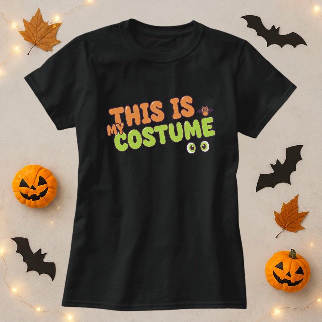 T-shirt Amusant Halloween Tee; Ceci Est Mon Citation Costu (Créateur téléchargé)