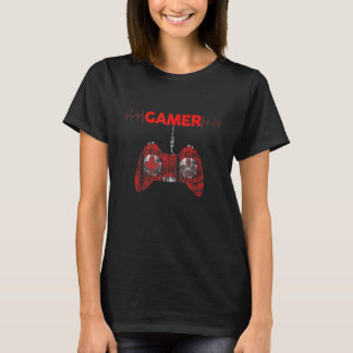 T-shirt Amusant Heartbeat Tee Pour Gamer Funny Game