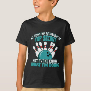 T-shirt Amusant Hilarious Bowler Joke Humour Funny Bowling