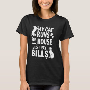 T-shirt Amusant Humour Adulte Chat Amoureux Félin Parent d
