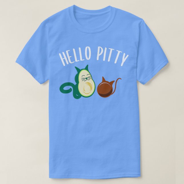 T-shirt Amusant Humour de chat Guacamole Avocado (Design devant)