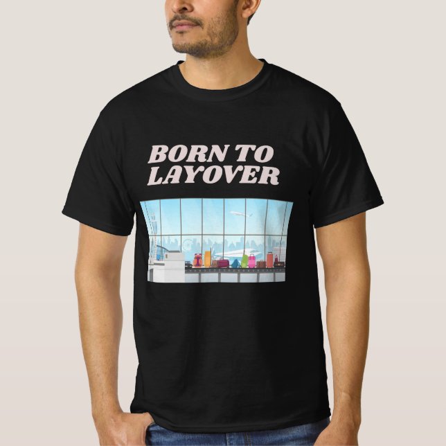 T-shirt Amusant Humour de l'aéroport (Devant)