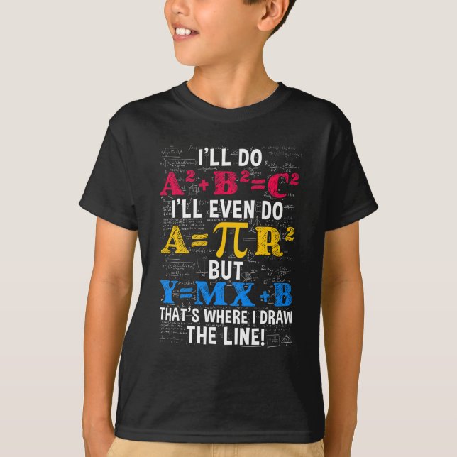T-shirt Amusant Humour enseignant mathématiques algèbre pl (Devant)