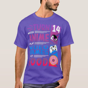 T-shirt Amusant I 14ème Anniversaire I Anime Manga I Gamin