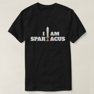 T-shirt Amusant "I Am Spartacus" avec épée