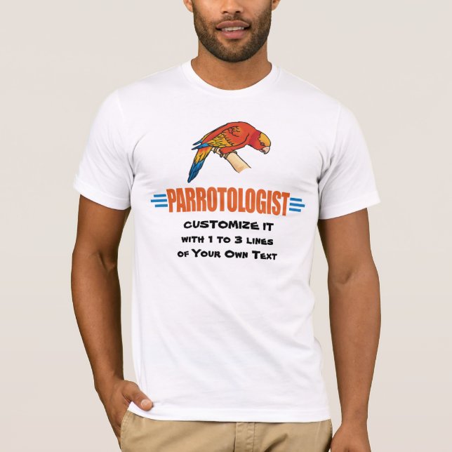 T-shirt Amusant, j'aime les perroquets (Devant)