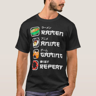 T-shirt Amusant Japonais Manga Anime Jeu Anime Ramen Jeu